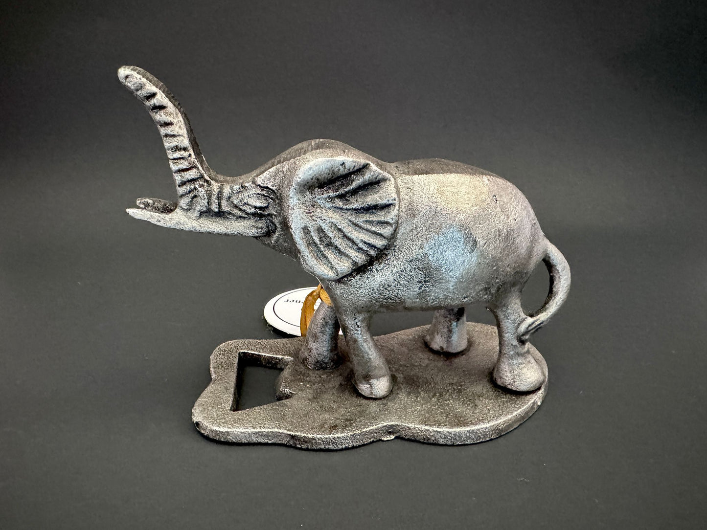 Antique Elephant Bottle Opener Silver